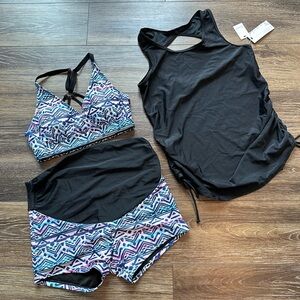 ☀️ 2/$12 Maternity 3 piece tankini swimsuit